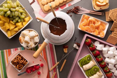 Fondue de chocolate tradicional
