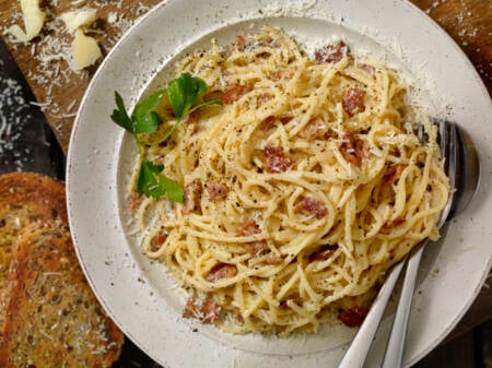 Macarrão carbonara tradicional