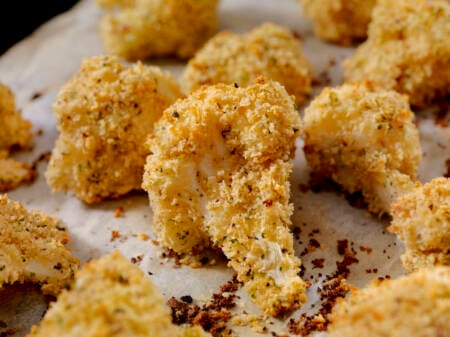 Bolinho de couve-flor assado