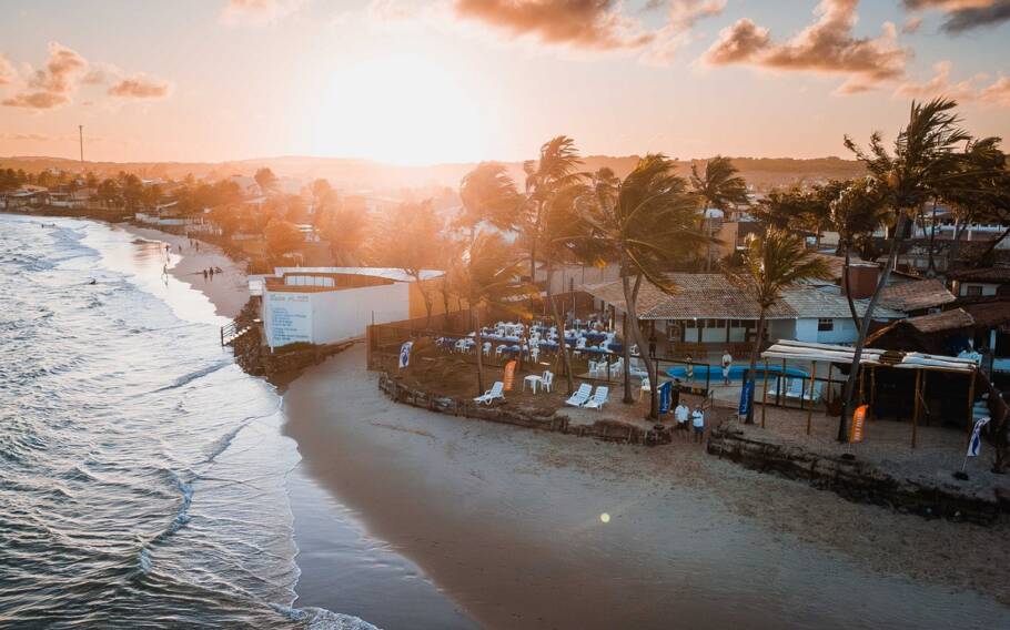Vista aérea da Palawan Pousada & Bistrô