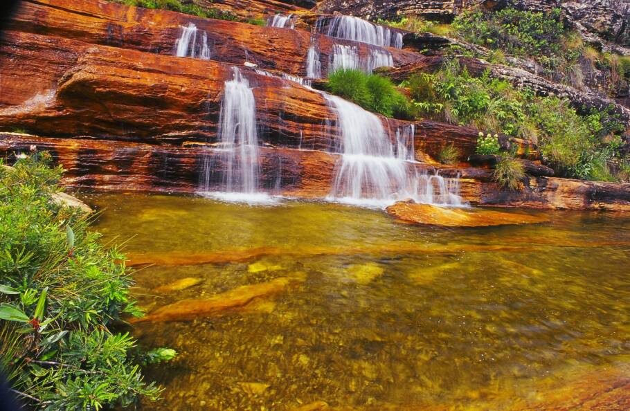 A cachoeira da Sentinela, no Parque Estadual do Biribiri