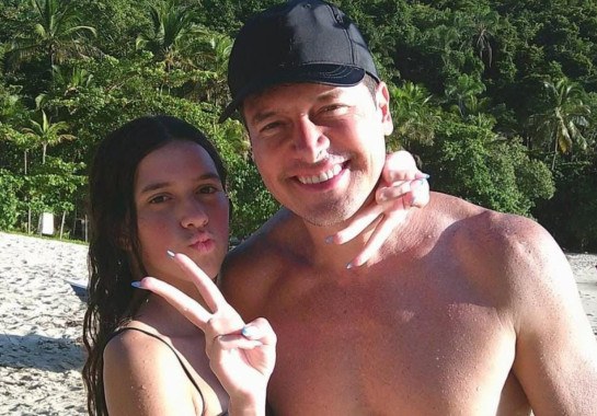 Rodrigo Faro e a filha