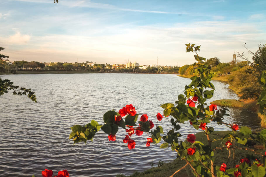 Parque da Represa Municipal oferece uma vasta área verde, perfeita para pique-nique, caminhadas ou simplesmente para relaxar à beira da água