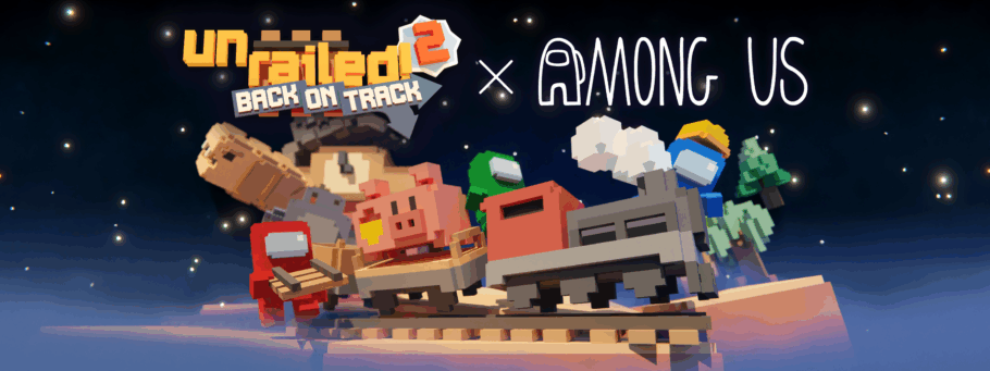 O update inclui um novo bioma para os jogadores explorarem, junto com um NPC inédito e um vagão especial. Além disso, os tripulantes do game de sucesso Among Us embarcam oficialmente no trem graças à parceria com o estúdio Innersloth.