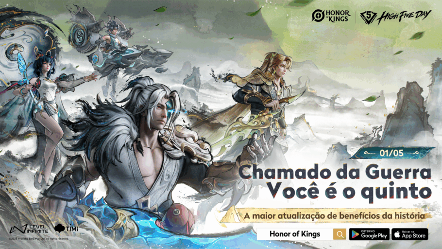 Festival 5 por 5 retorna ao Honor of Kings; nova temporada chega ao jogo com um novo modo, visuais e muito mais