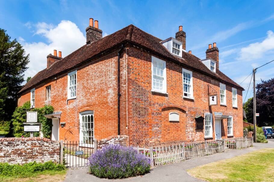 A casa onde morou Jane Austen, em Chawton na Inglaterra