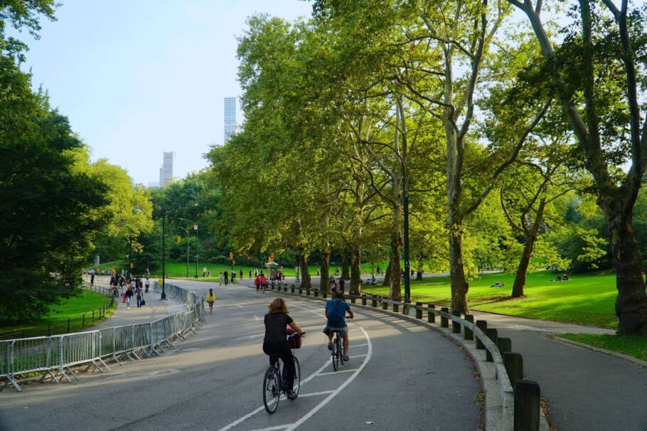 O tour de bicicleta pelo Central Park percorre um dos maiores parques urbanos do mundo
