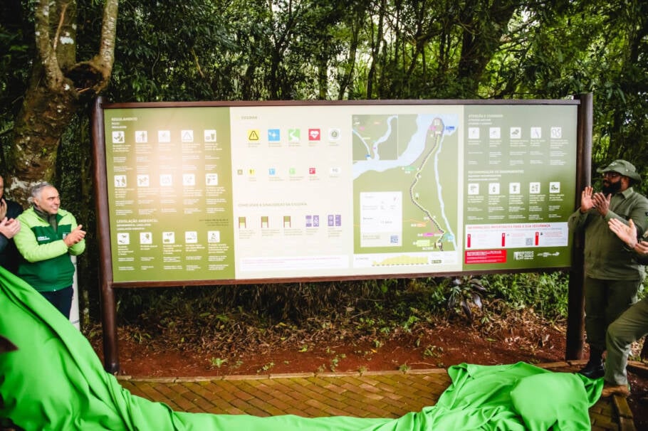 O percurso total tem 1,4 quilômetros pavimentados