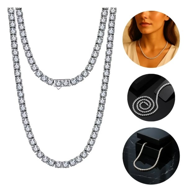 O colar Riviera custa R$591,24 no Mercado Livre