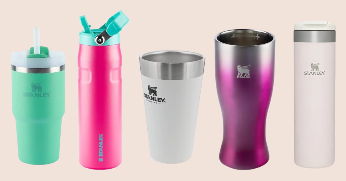 Aproveite os descontões em vários copos e garrafas térmicas da Stanley