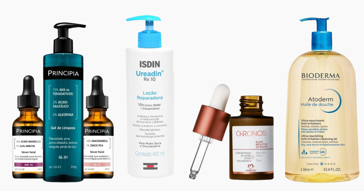 Aproveite os super descontos em vários produtos de cuidados com a pele