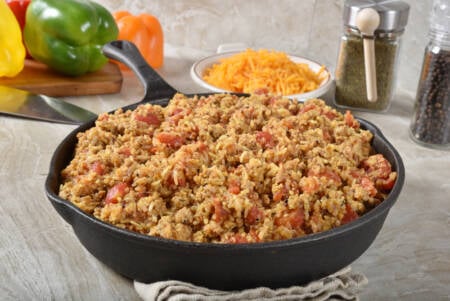 Arroz de linguiça com legumes