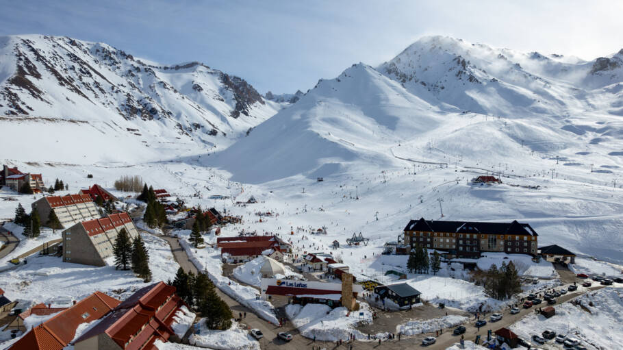 A estação de esqui argentina de Las Leñas, em Mendoza