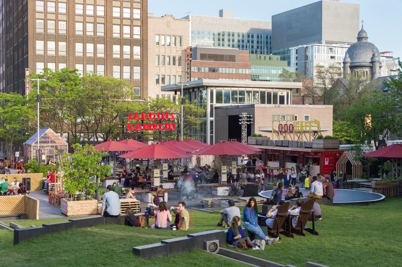 Jardins Gamelin, em Montreal