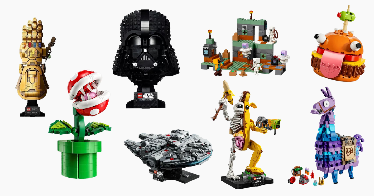 LEGO tem vários modelos incríveis de Fortnite, Star Wars, Minecraft, Super Mário e Marvel