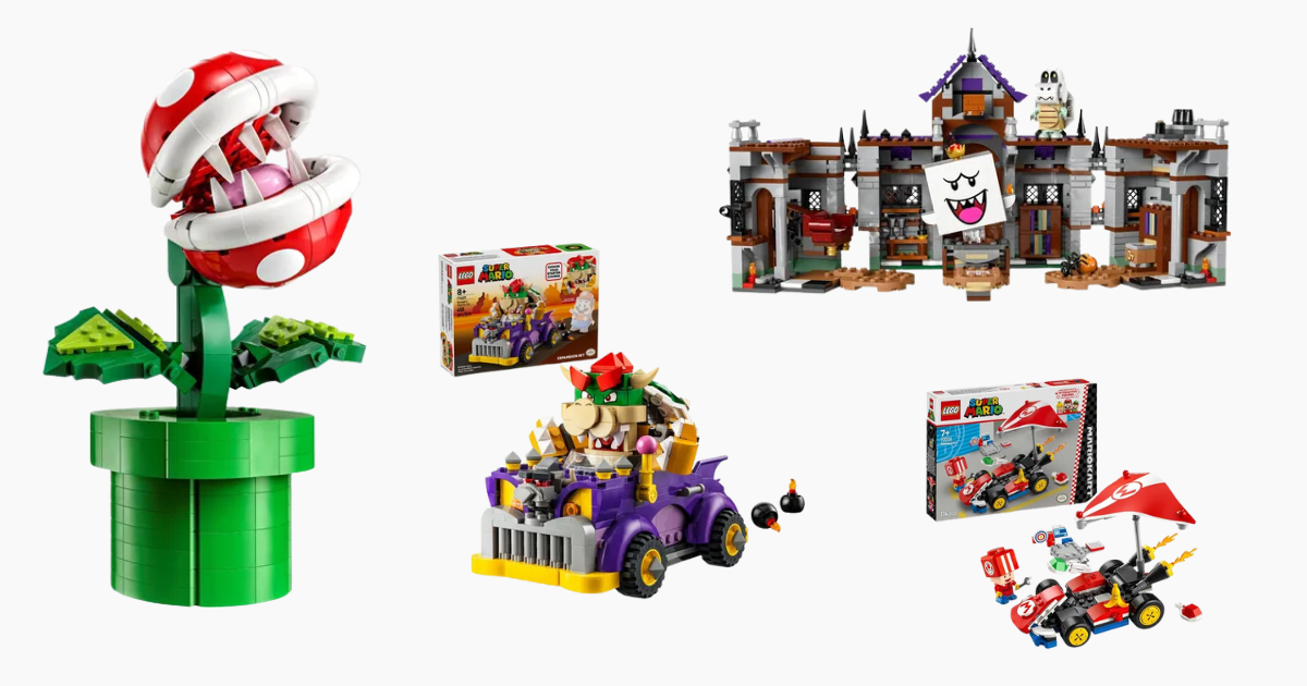 Dá uma olhada nos colecionáveis da LEGO inspirados em Super Mario