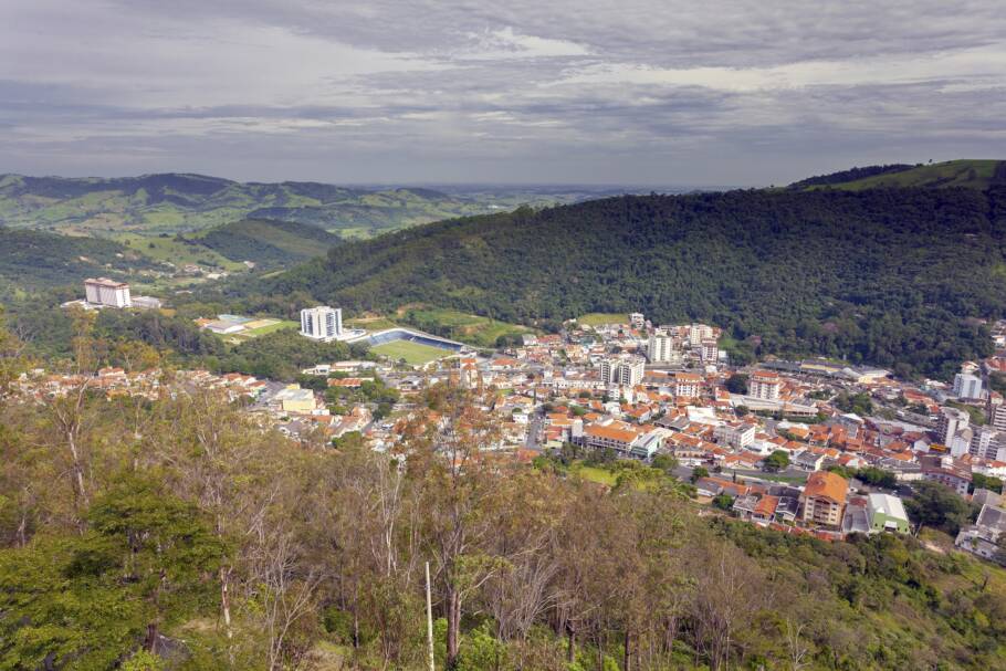 Vista de Águas de Lindóia a partir do Morro do Cruzeiro