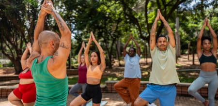 yoga no parque