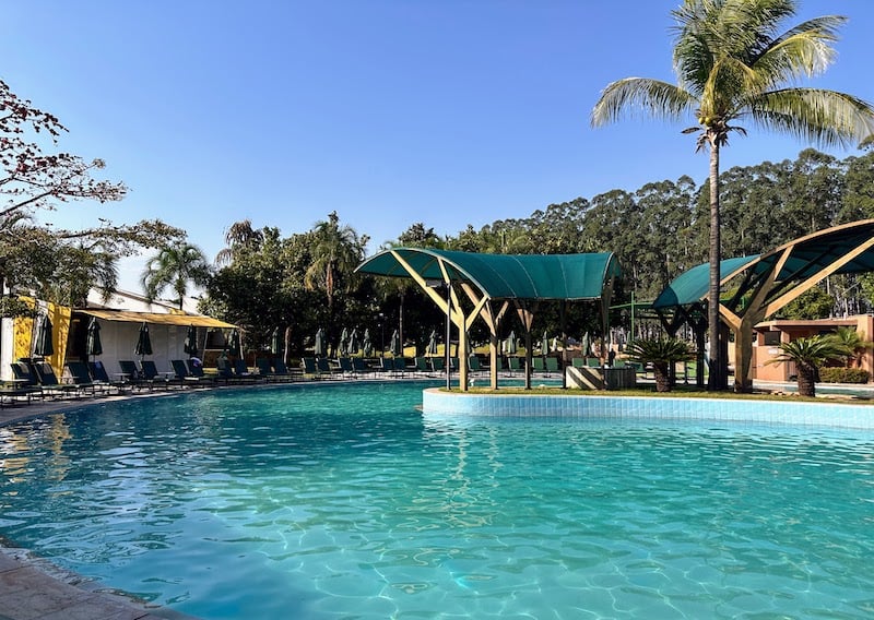 piscinas de águas termais do Blue Tree Thermas de Lins