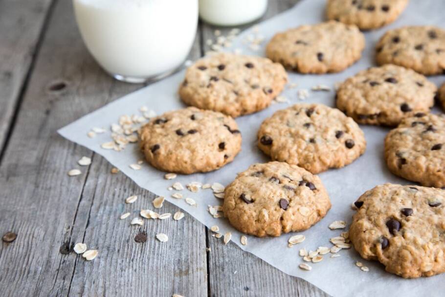Cookies fit de aveia com chocolate (Imagem: Ivanna Pavliuk | Shutterstock)