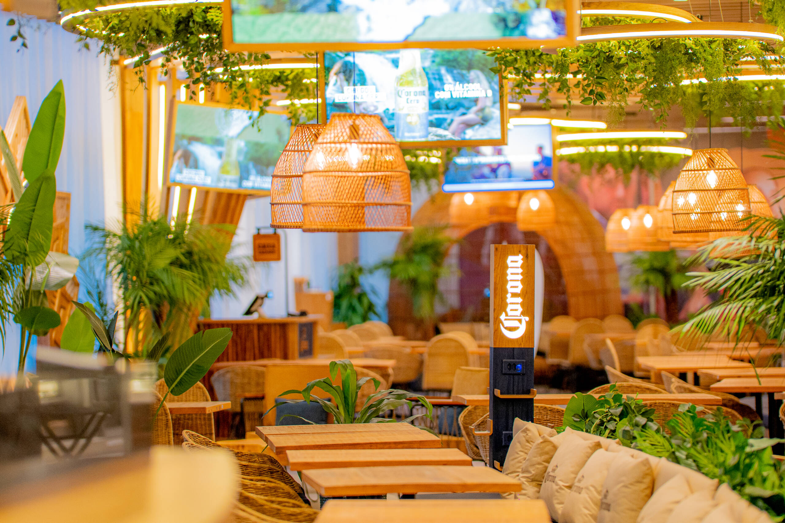 A ambientação do Vista Corona cria a sensação de estar a quilômetros de distância do caos urbano