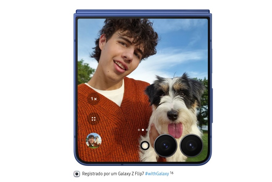 Suas fotos vão ficar incríveis com o Galaxy Z Flip 7