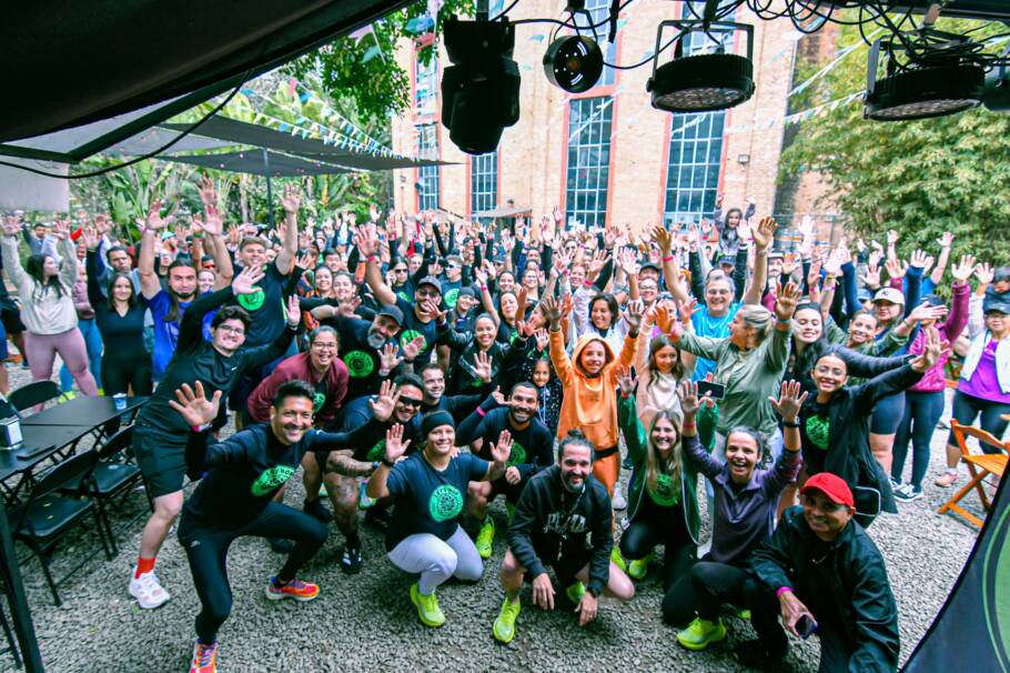 No fim do treino, sempre rola uma celebração