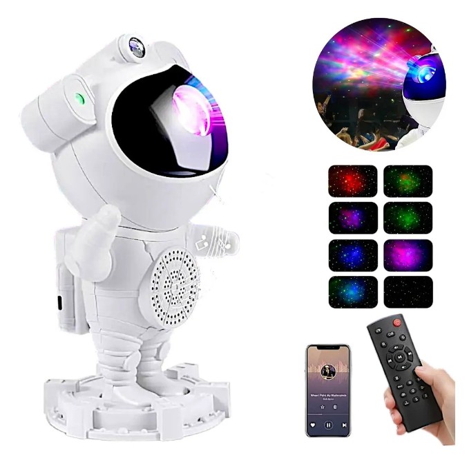 O projetor noturno robô astronauta custa por R$87,52 na promoção