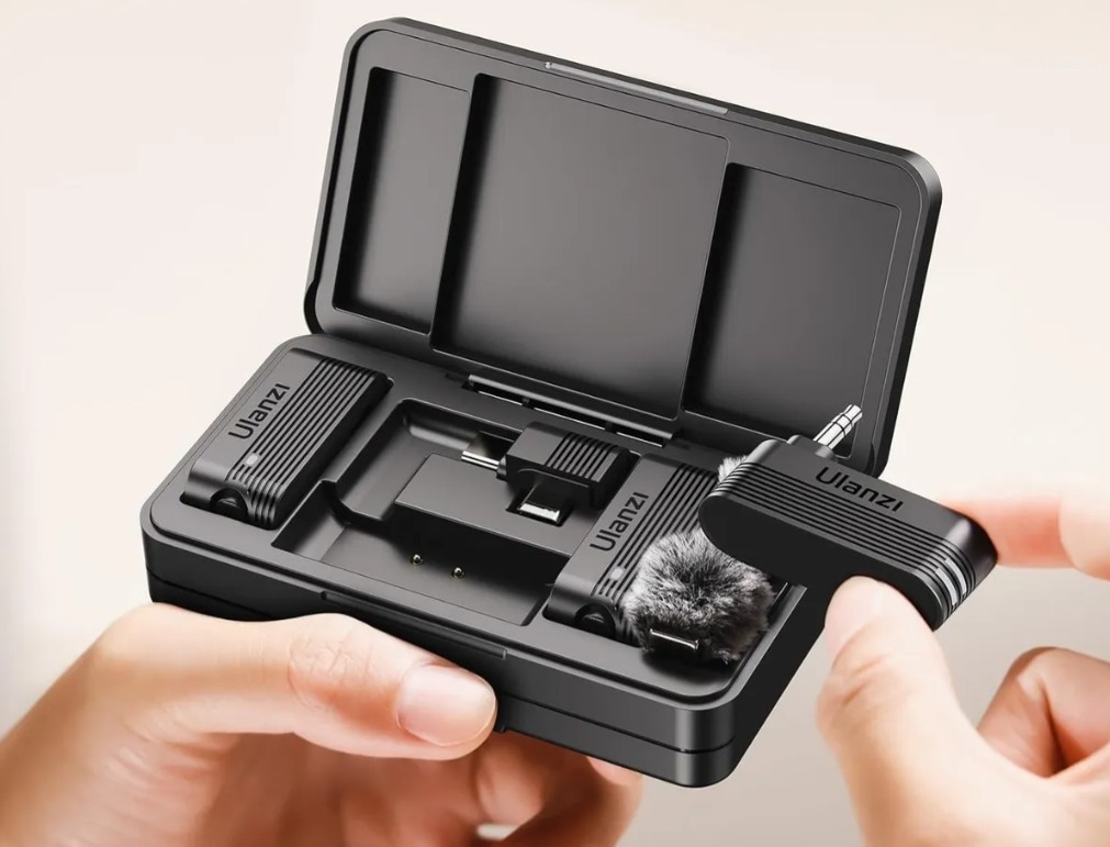 O microfone sem fio Ulanzi a100 sai por R$299,92 (25% OFF)