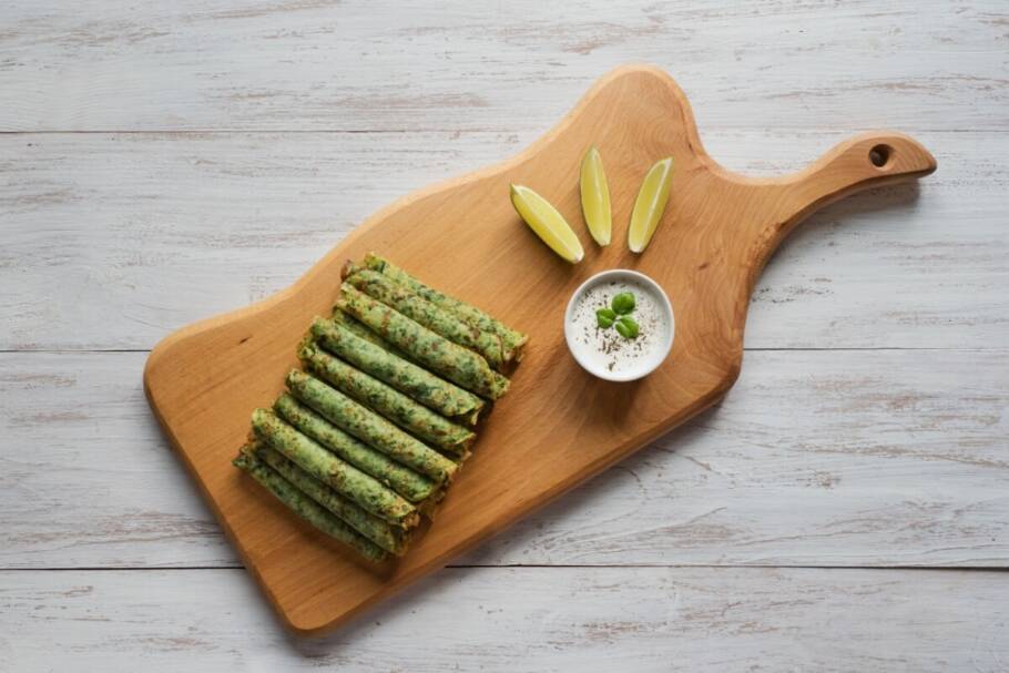 Panqueca de espinafre (Imagem: Stanislav71 | Shutterstock)