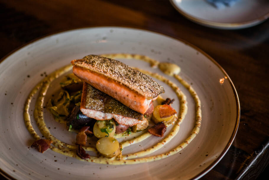 Um dos pratos do menu do Tupelo