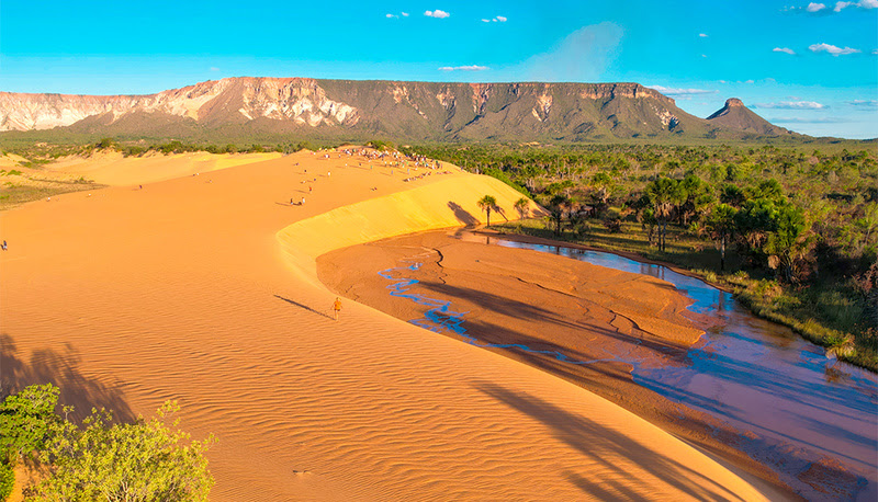 Dunas douradas do Jalapão atrai turistas de diversas partes do mundo