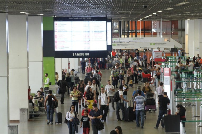 Nos sete primeiros meses do ano, 73,4 milhões de passageiros circularam pelos aeroportos em voos domésticos e internacionais