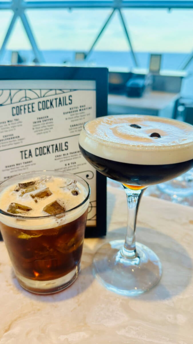 Drinks especiais do navio Star of the Seas