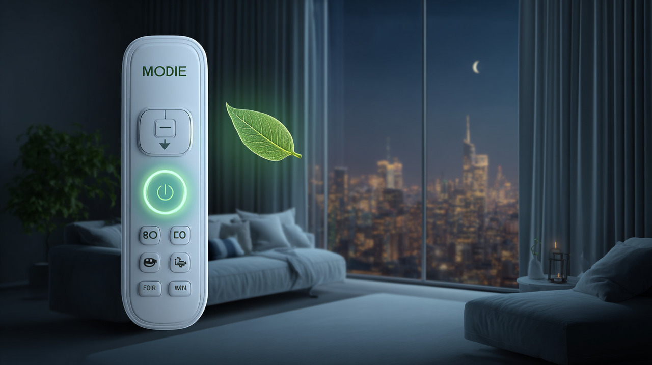 O modo econômico se caracteriza pela otimização automática do funcionamento do ar-condicionado