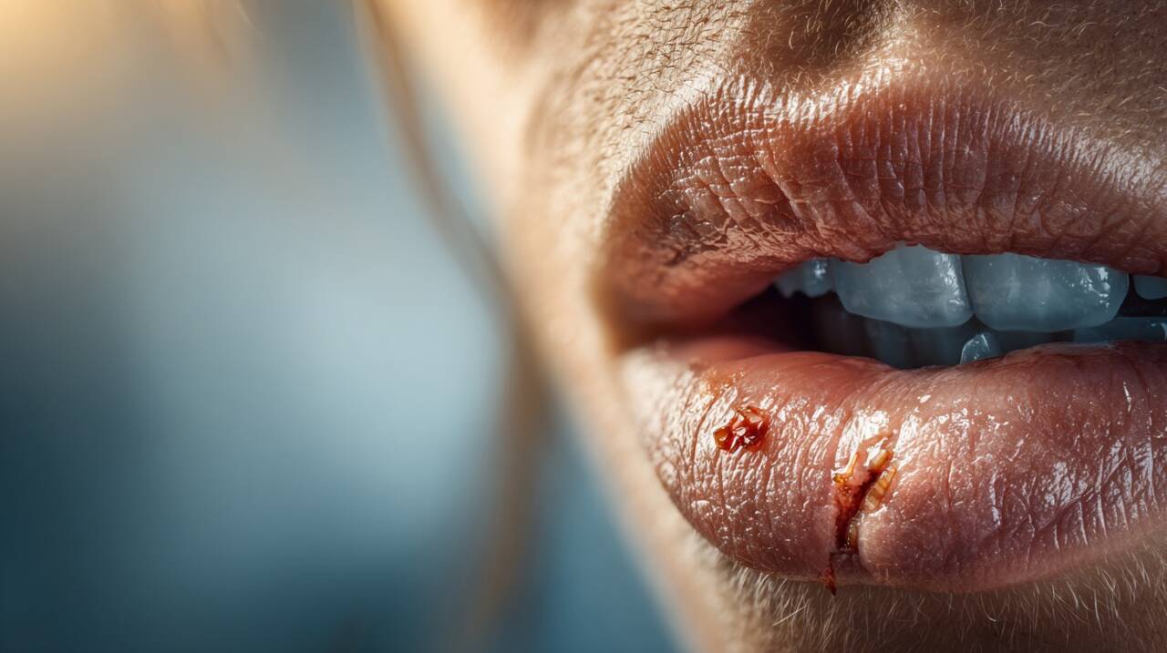 o ato de morder a boca durante conversas está relacionado a fatores emocionais