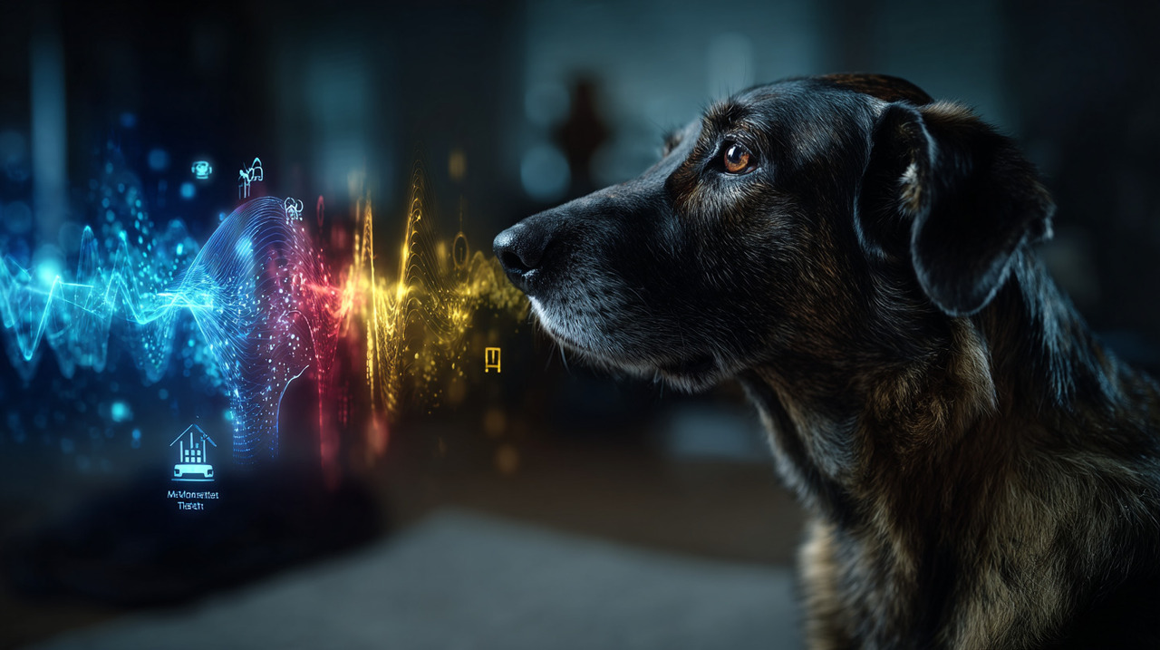 Enquanto os humanos utilizam uma linguagem complexa e simbólica, os cães processam o mundo de maneira diferente