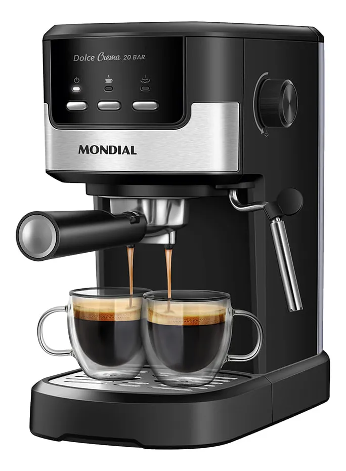 Cafeteira Espresso Dolce Crema 20 Bar Mondial C-20-EC por R$489 (45% OFF)