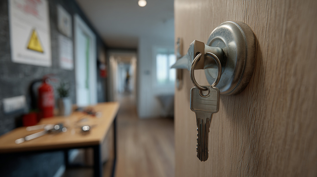 Deixar a chave no interior da porta também aumenta as chances de imprevistos