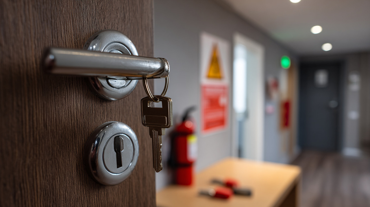 Deixar a chave no interior da porta também aumenta as chances de imprevistos
