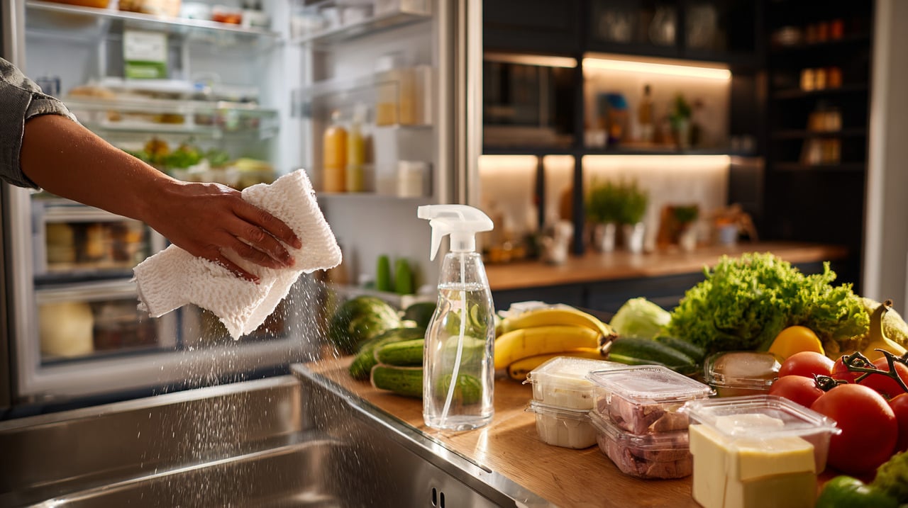 O primeiro passo é desligar o aparelho e retirar todos os alimentos