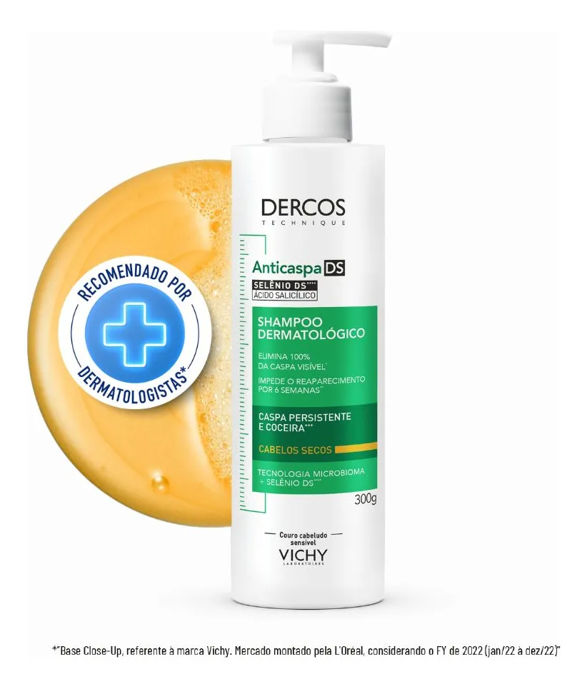 Shampoo Dercos por R$96,89