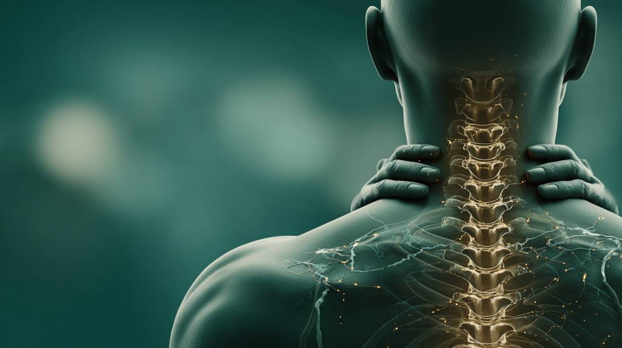 Outro exemplo de alongamento envolve a inclinação lateral da cabeça em direção ao ombro