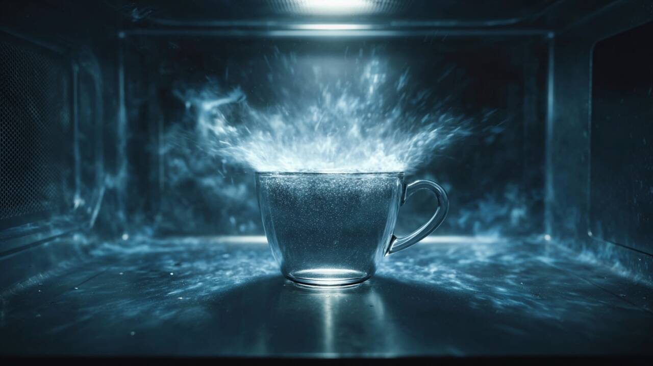 O micro-ondas utiliza ondas eletromagnéticas de alta frequência para gerar calor, um processo distinto do fogão convencional