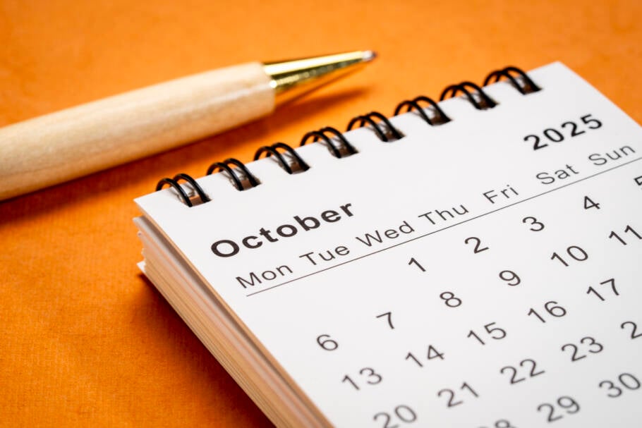 Em outubro há apenas um feriado nacional