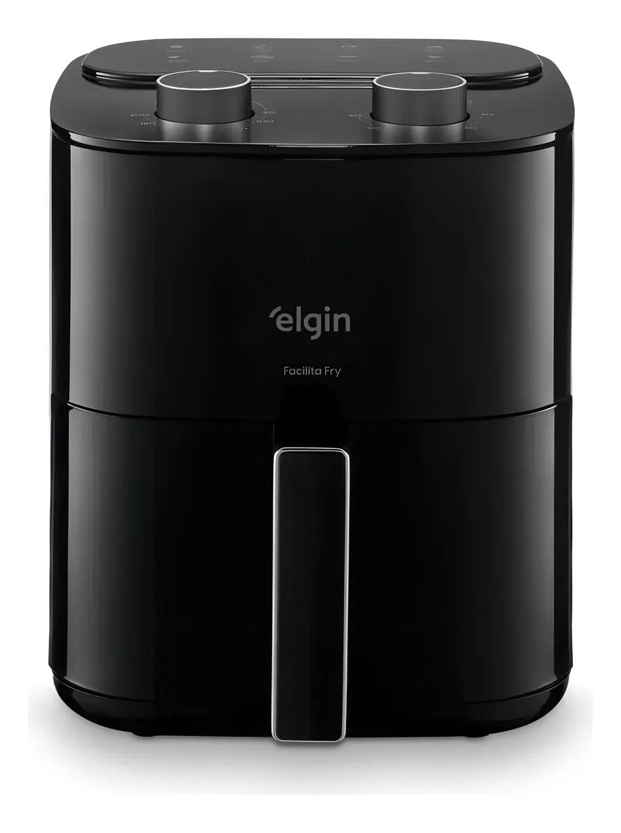 Fritadeira Air Fryer Elgin Facilita Fry 3,5 Litros Potência 1400w Cor Preta