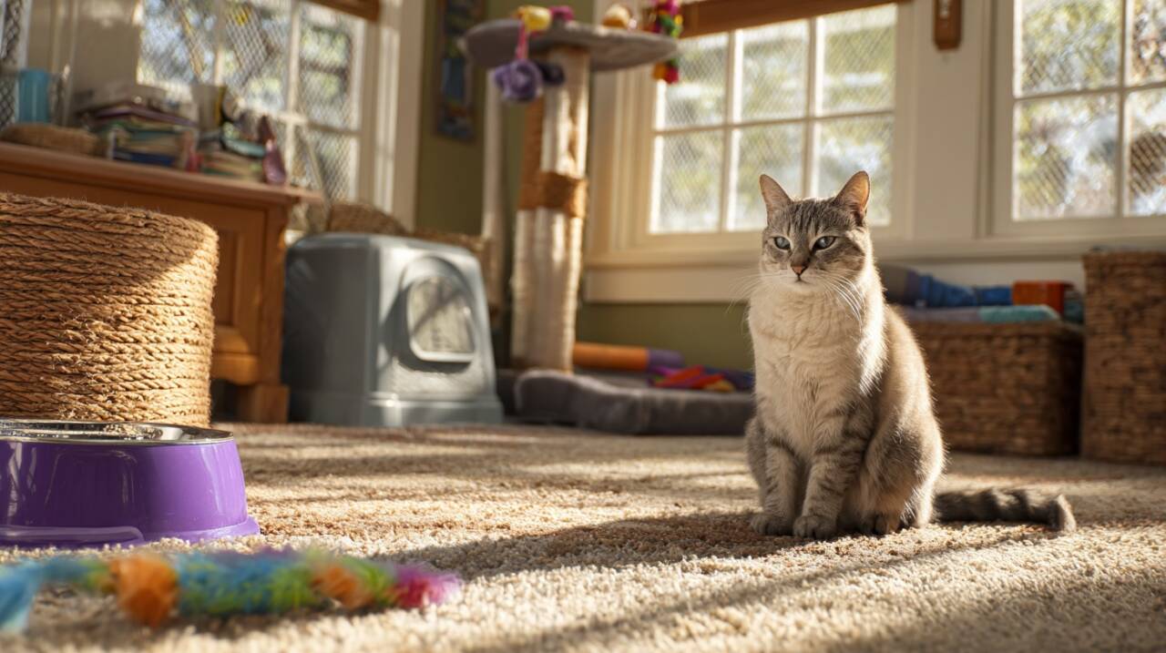 Deixar um gato sozinho requer algumas precauções específicas para preservar sua saúde e segurança