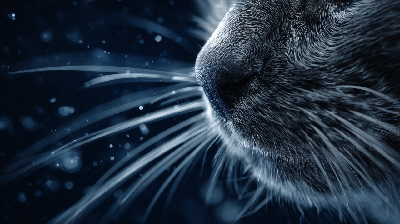 Os bigodes, ou vibrissas, apresentam sensibilidade bem maior em relação aos pelos comuns