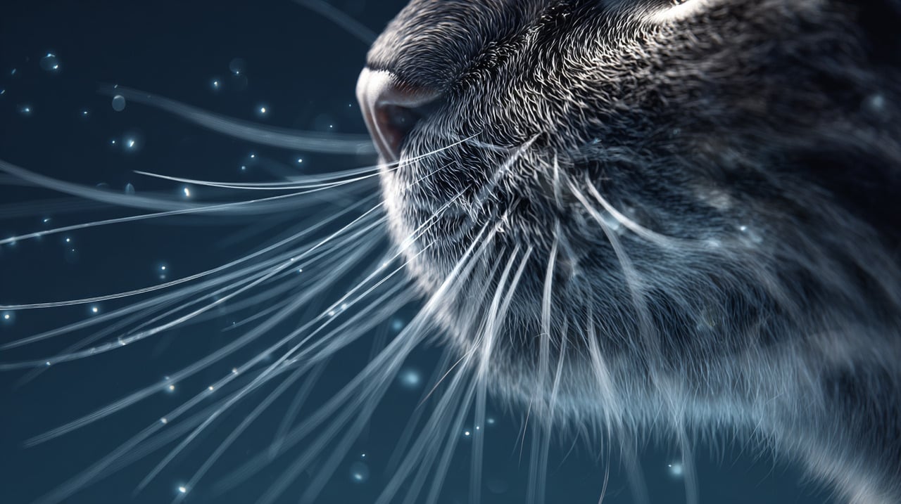 Os bigodes, ou vibrissas, apresentam sensibilidade bem maior em relação aos pelos comuns