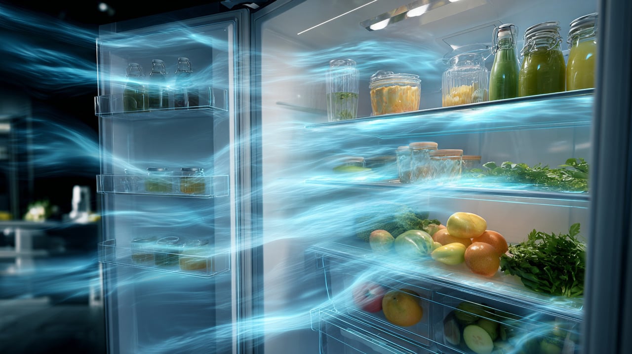 A refrigeração de alimentos acontece por meio de um ciclo em que o aparelho retira calor do interior e libera para o ambiente externo